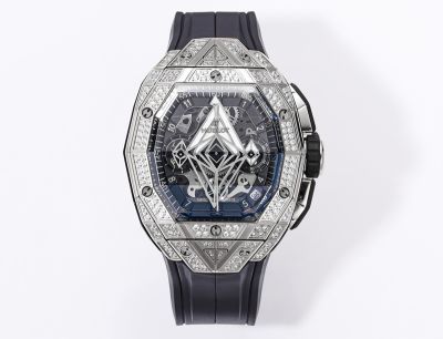 Hublot Big Band Sangbleu III 42mm Blue Dial Diamond Bezel 7750 Movement Lady and Men Watch